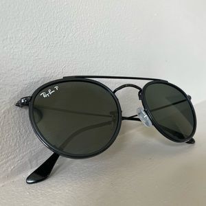 Ray Ban Polarized Round Double Bridge